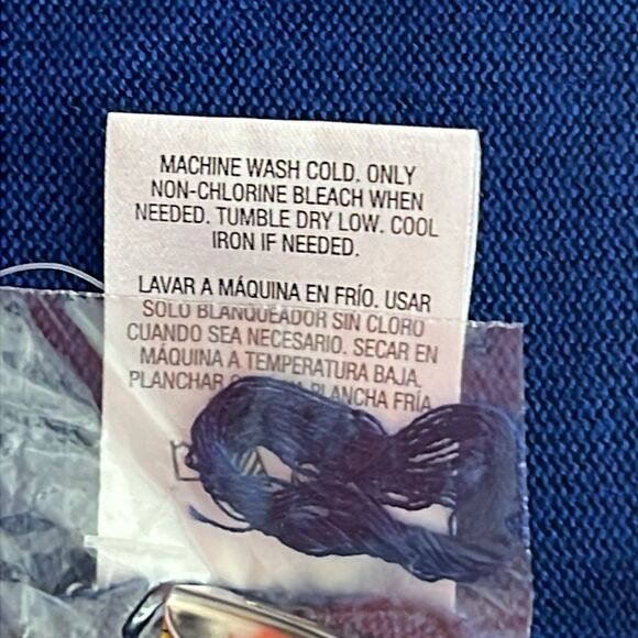 Covington Women’s Cascade Cardigan size S/C Blue & White Stripes Open Front NWT - Picture 10 of 11